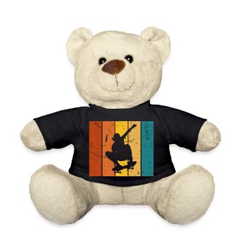 Skateboard cadeau Vintage - Nounours - noir - Devant