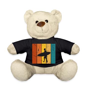 Surf cadeau Vintage - Nounours - noir - Devant