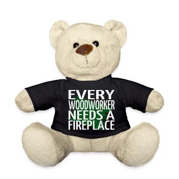 gift fun humor hobbyists jokes - Teddy - Schwarz - Vorne