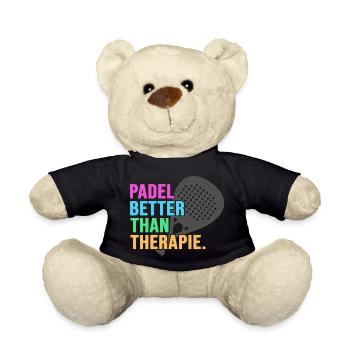 Padel Padeltennis Padelmode PADELTENNIS-therapie - Teddy - Schwarz - Vorne