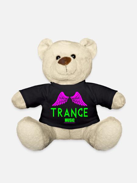 Trance music wing logo - Teddy Bear - black