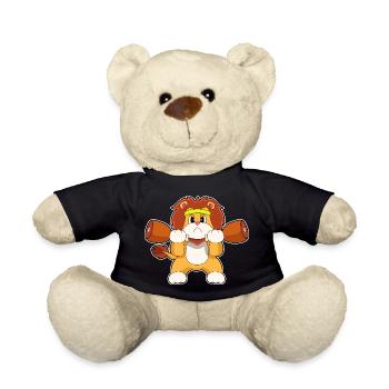 Lion Bodybuilder Dumbbells Bodybuilding - Nounours - noir - Devant