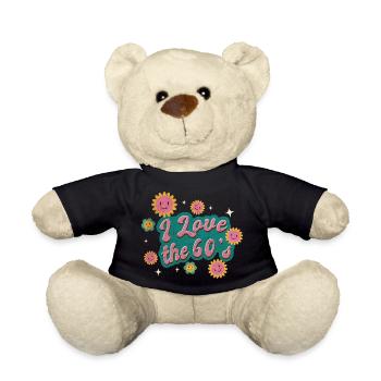 Ich liebe die 60er Jahre - Teddy - Schwarz - Vorne