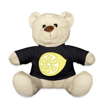 zitrone halbiert - Teddy - Schwarz - Vorne