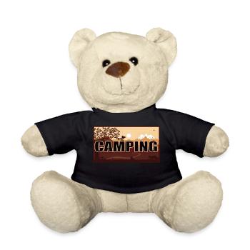 Cooles Camping in der Natur Design - Teddy - Schwarz - Vorne