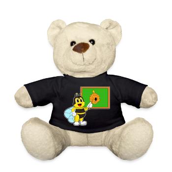 École du professeur d’abeilles pointant des bâtons - Nounours - noir - Devant