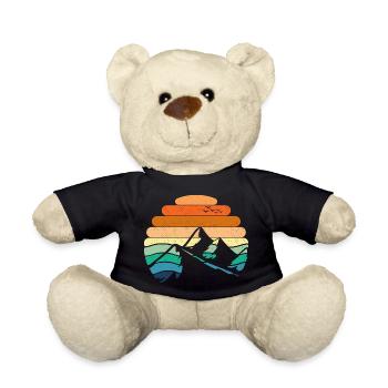Berglandschaft Sonnenuntergang - Teddy - Schwarz - Vorne