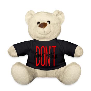 DONT forget nature - Teddy Bear - black - Front