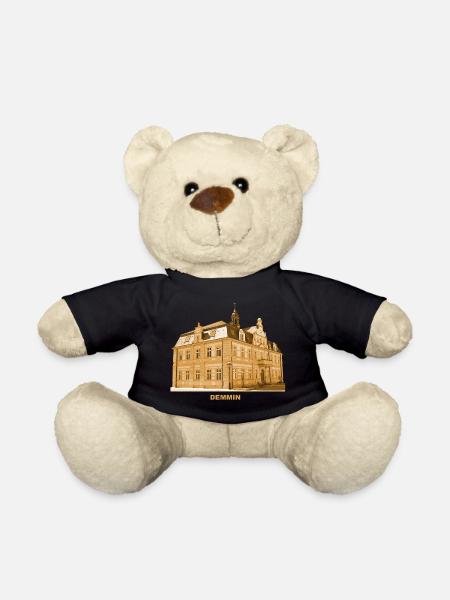 Demmin Rathaus Seenplatte Mecklenburg Vorpommern - Teddy - Schwarz