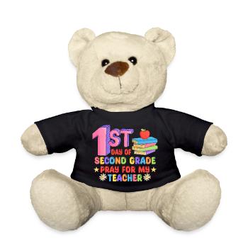 second grade, rentrée des classe - Nounours - noir - Devant