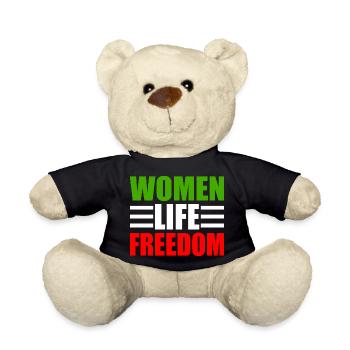 Women life freedom - Nounours - noir - Devant