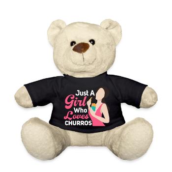 Juste une fille qui aime les churros Pâtisserie latine de - Nounours - noir - Devant