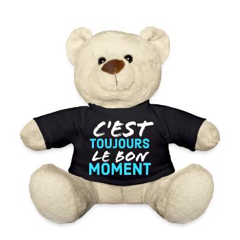 c'est toujour lr bon moment - Nounours - noir - Devant