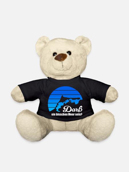Darß ein bisschen Meer sein? Ostsee Fischland blau - Teddy - Schwarz
