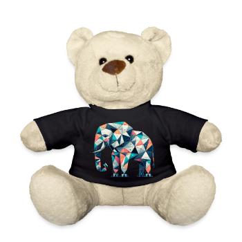 Elephant // elephant - Teddy Bear - black - Front