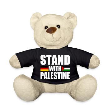 Stand with palestine - Nounours - noir - Devant