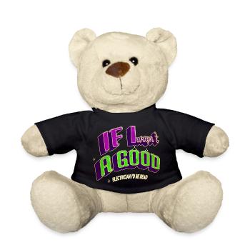electrician beer electricity gift electric shock - Teddy - Schwarz - Vorne