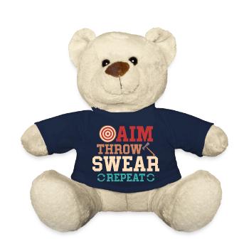 Aim Throw Swear Repeat Thrower Hatchet Ax - Teddy - French Navy - Vorne