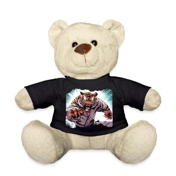 Karate Judo Japanese - Teddy Bear - black - Front