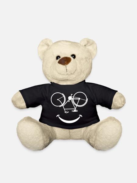 Smiling Bicycle - Teddy Bear - black