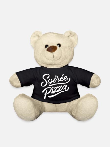 Soirée pizza - Nounours - noir