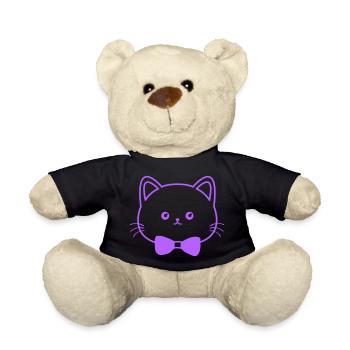 Chat mignon - Nounours - noir - Devant