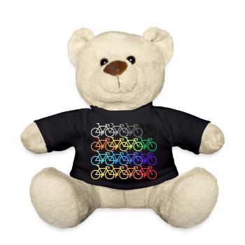 Ride a bike - Teddy Bear - black - Front
