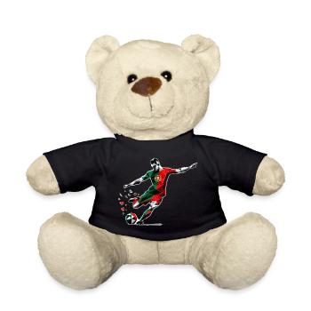 Soccer Portugal - Teddy Bear - black - Front