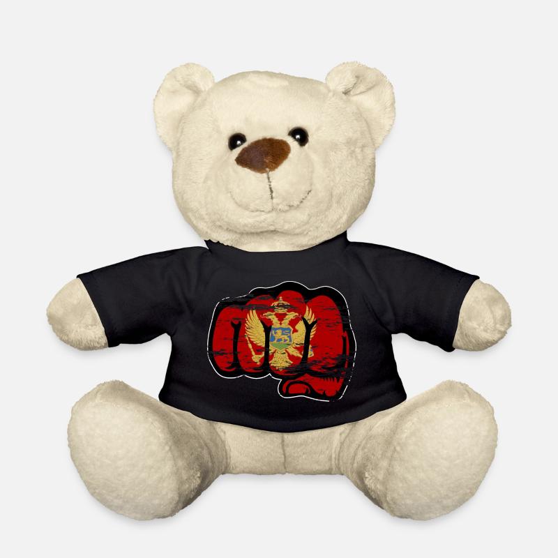 Montenegro Flagge Faust used - Teddy - Schwarz