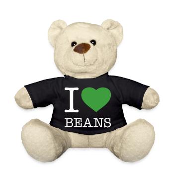 I LOVE BEANS Bohnen - Teddy - Schwarz - Vorne