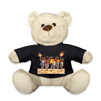 Out of school, off home - Teddy Bear - black - Front