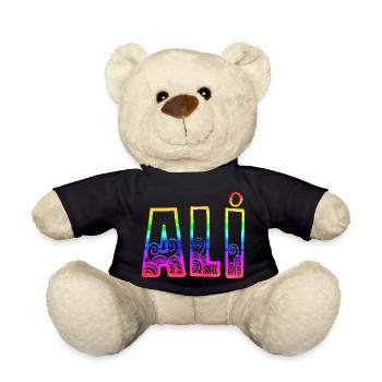 L’arc-en-ciel d’Ali R - Nounours - noir - Devant