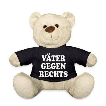 Väter gegen rechts - Teddy - Schwarz - Vorne