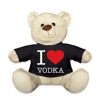 I LOVE VODKA - Teddy - Schwarz - Vorne