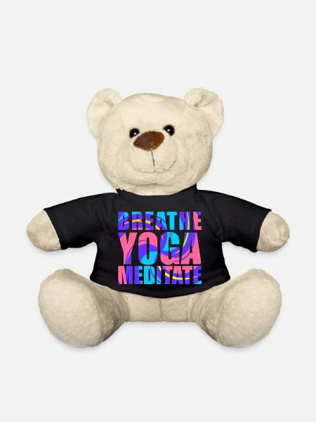 - Yoga - Meditate - Teddy Bear - black