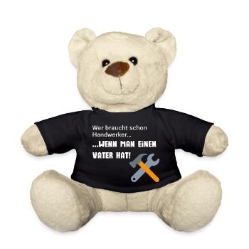 Handwerker Vater - Teddy - Schwarz - Vorne