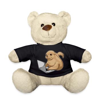 Seal Laptop - Teddy Bear - black - Front