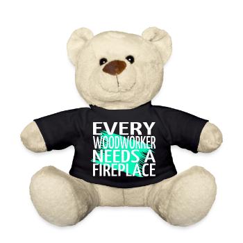 best blogger construction carpenter woodworker - Teddy Bear - black - Front