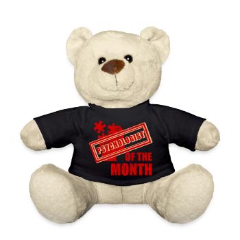 Psychologist of the Month Health Therapist - Teddy Bear - black - Front