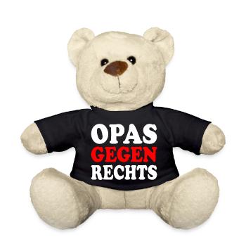 Opas gegen rechts - Teddy - Schwarz - Vorne