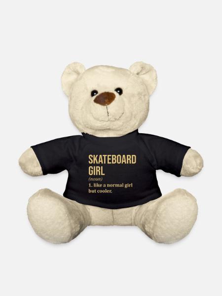Skateboard Skateboard Skateboard - Teddy Bear - black