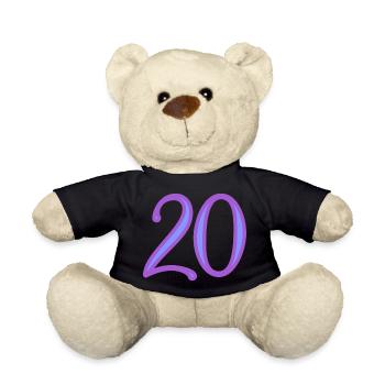 20. 20 JAHRE. 20-JÄHRIGES JUBILÄUM. 20-JÄHRIGES JUBILÄUM. - Teddy - Schwarz - Vorne