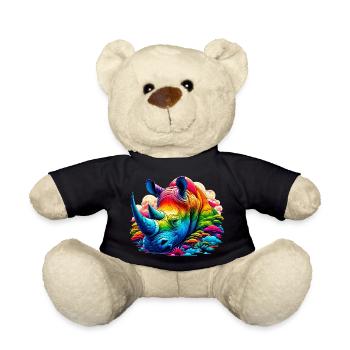 Rhinoceros - Teddy Bear - black - Front