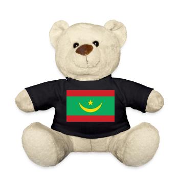 Drapeau de la Mauritanie - Nounours - noir - Devant