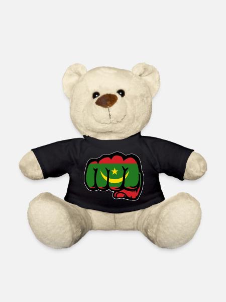 Poing du drapeau de la Mauritanie - Nounours - noir