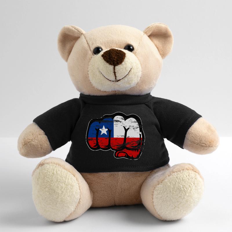 Poing du drapeau chilien utilisé Nounours