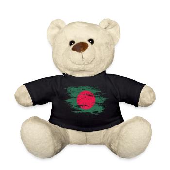 Drapeau du Bangladesh utilisé - Nounours - noir - Devant