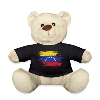 Drapeau du Venezuela utilisé - Nounours - noir - Devant