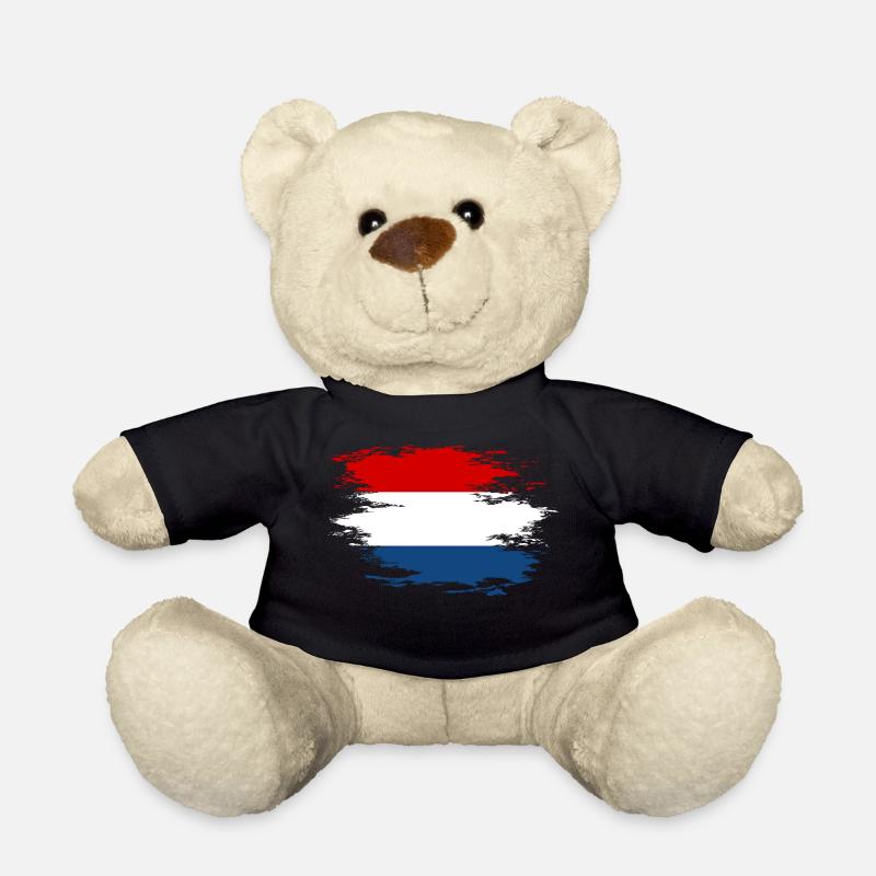 Drapeau hollandais utilisé design - Nounours - noir