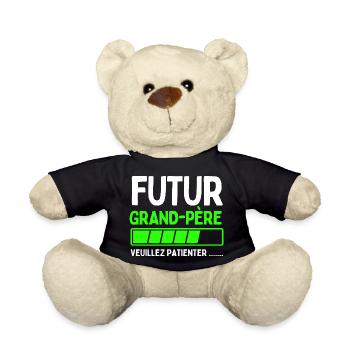 Future grandfather - Teddy Bear - black - Front
